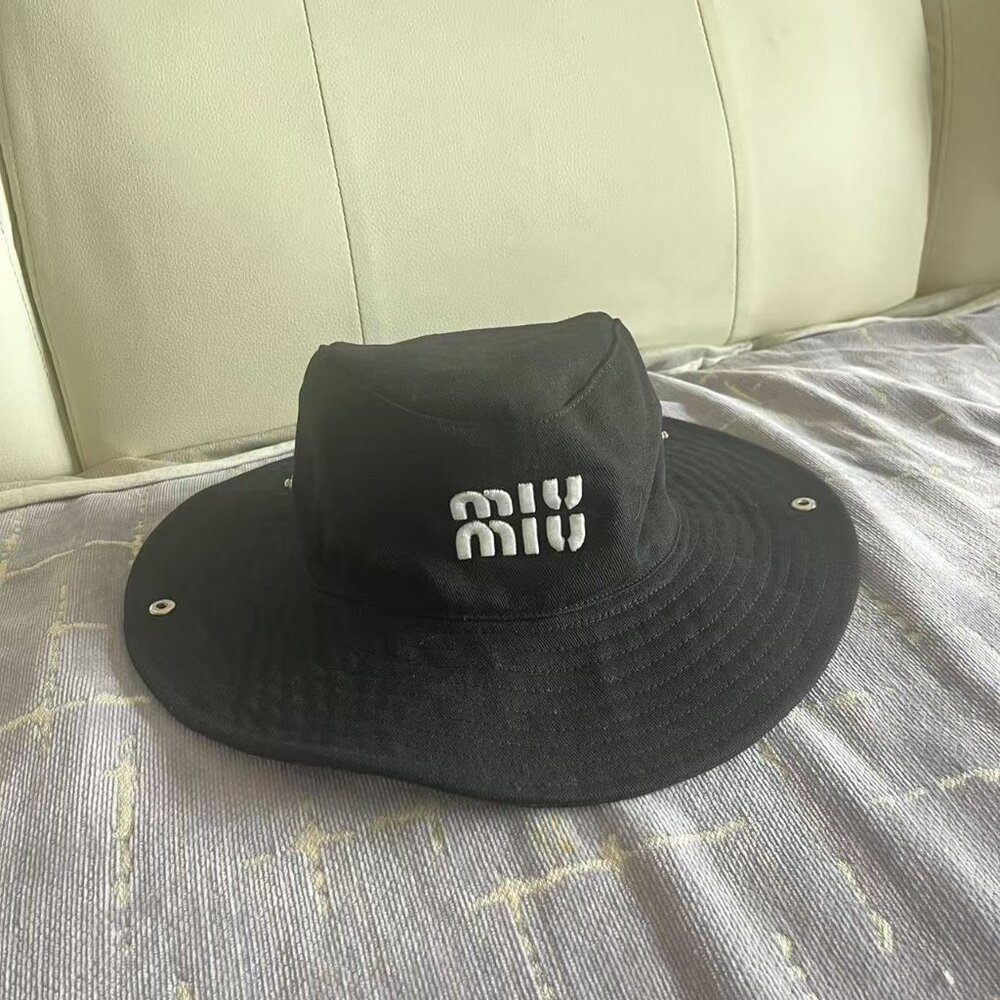 Miu Miu Black Bucket Hat